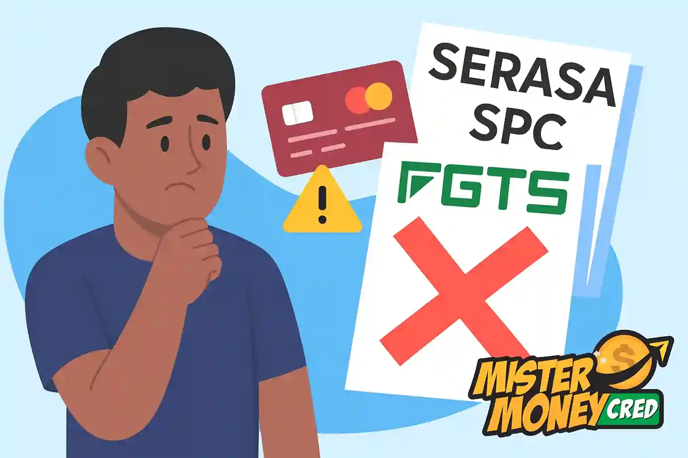 O nome sujo pode impedir o empréstimo do FGTS